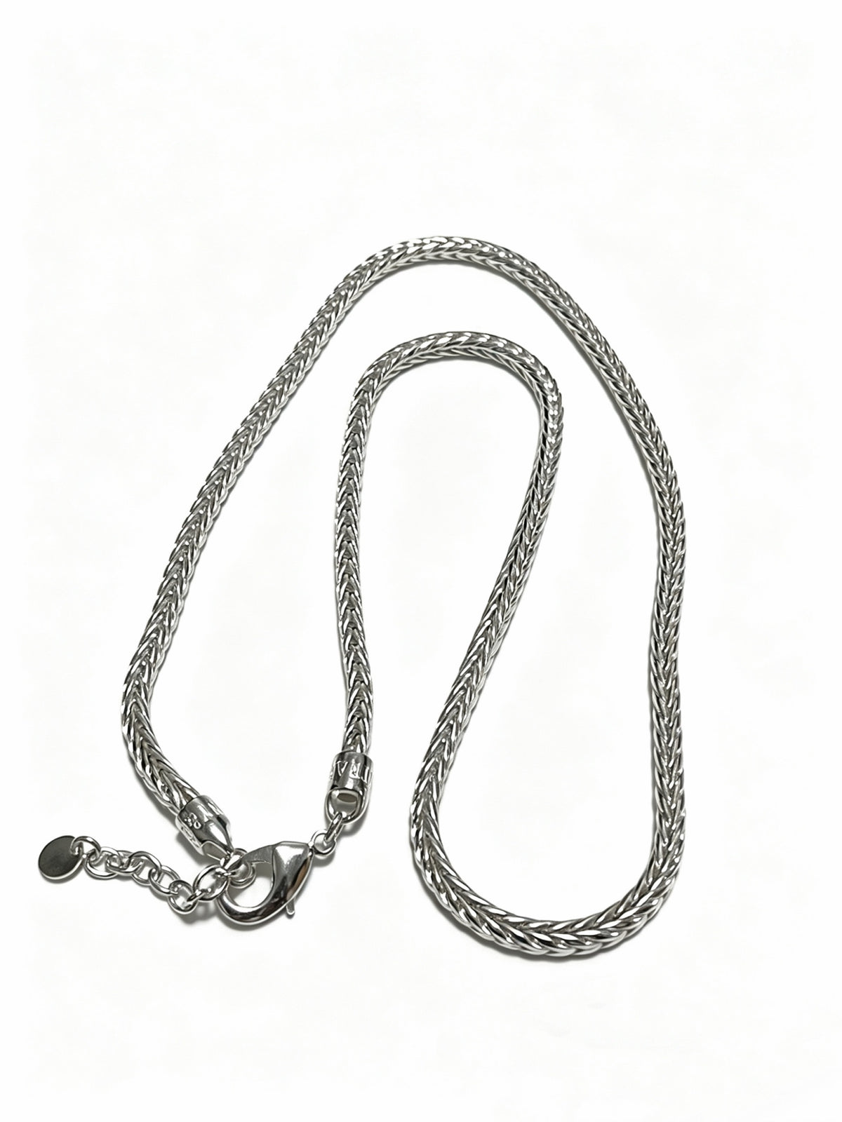 Signature Motif Pendant Necklace in Silver-Tone – Vintage Detail – Design 38 detail view