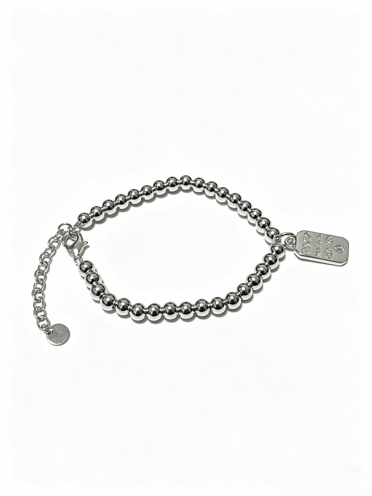 Signature Motif Bracelet in Silver-Tone – Vintage Detail – Design 83 front product view
