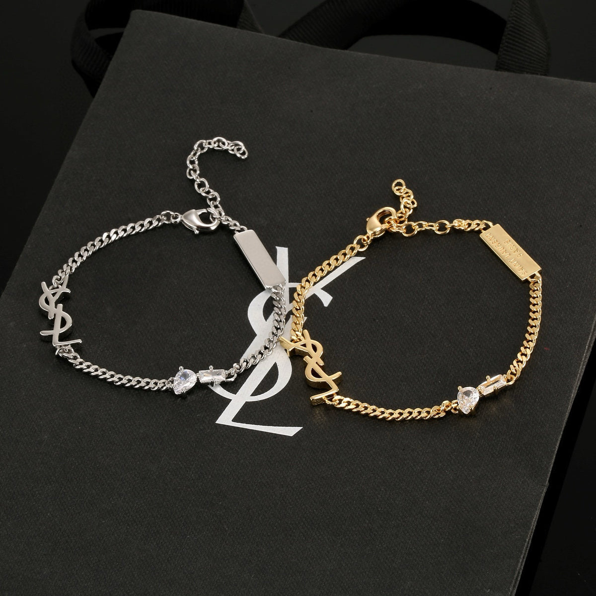 Geometric Emblem Bracelet in Gold-Tone – Design 001 main product view
