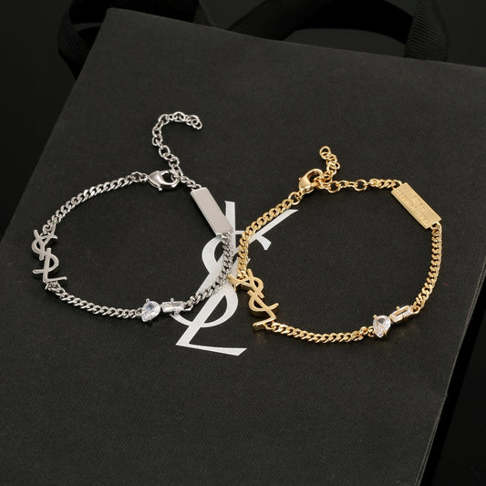 Geometric Emblem Bracelet in Gold-Tone – Design 001 main product view