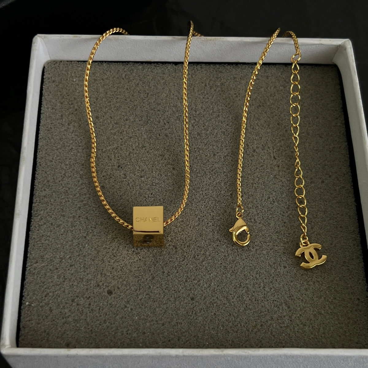 Signature Emblem Pendant Necklace in Polished Metal-Tone – Design 098 styled product view