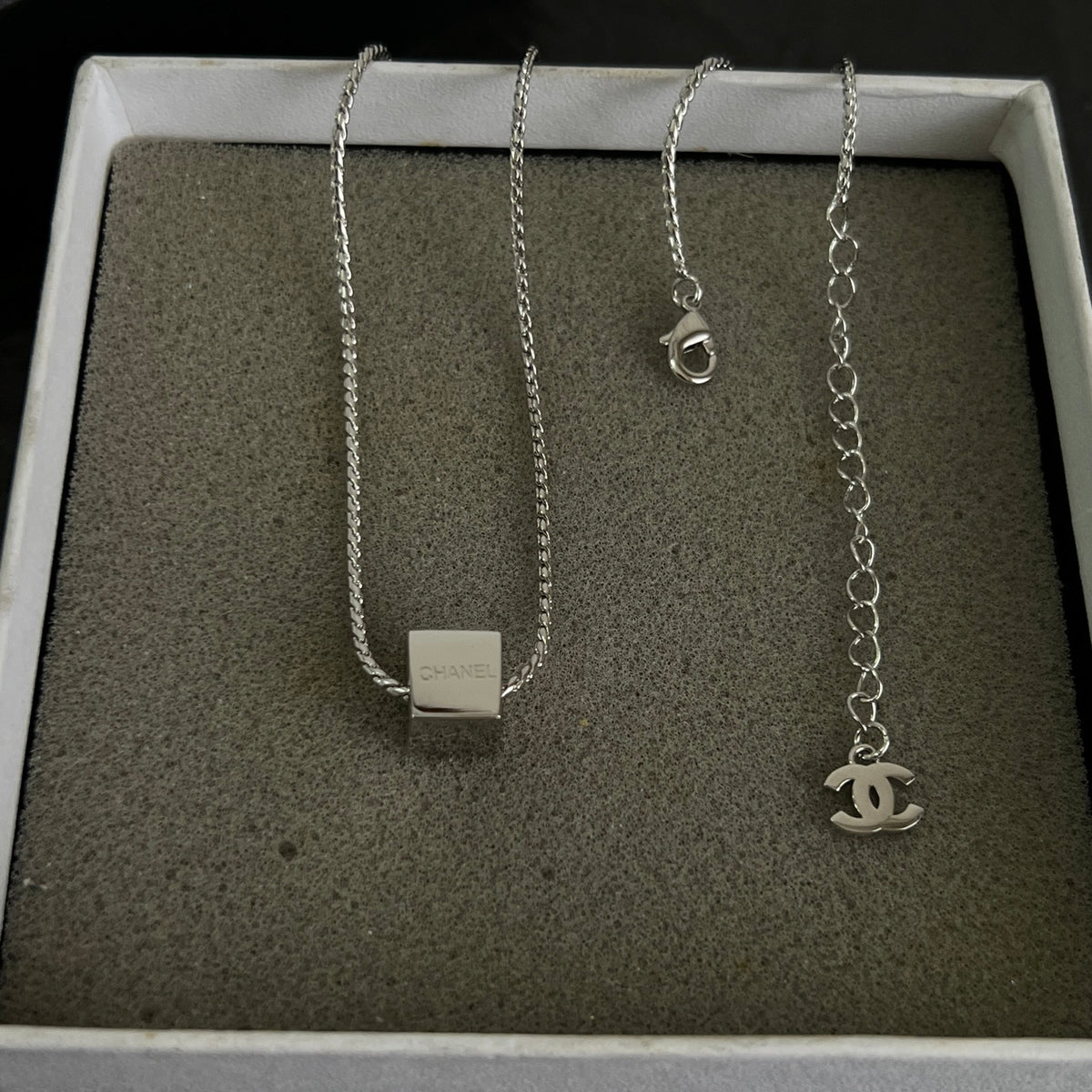 Signature Emblem Pendant Necklace in Polished Metal-Tone – Design 096 styled product view
