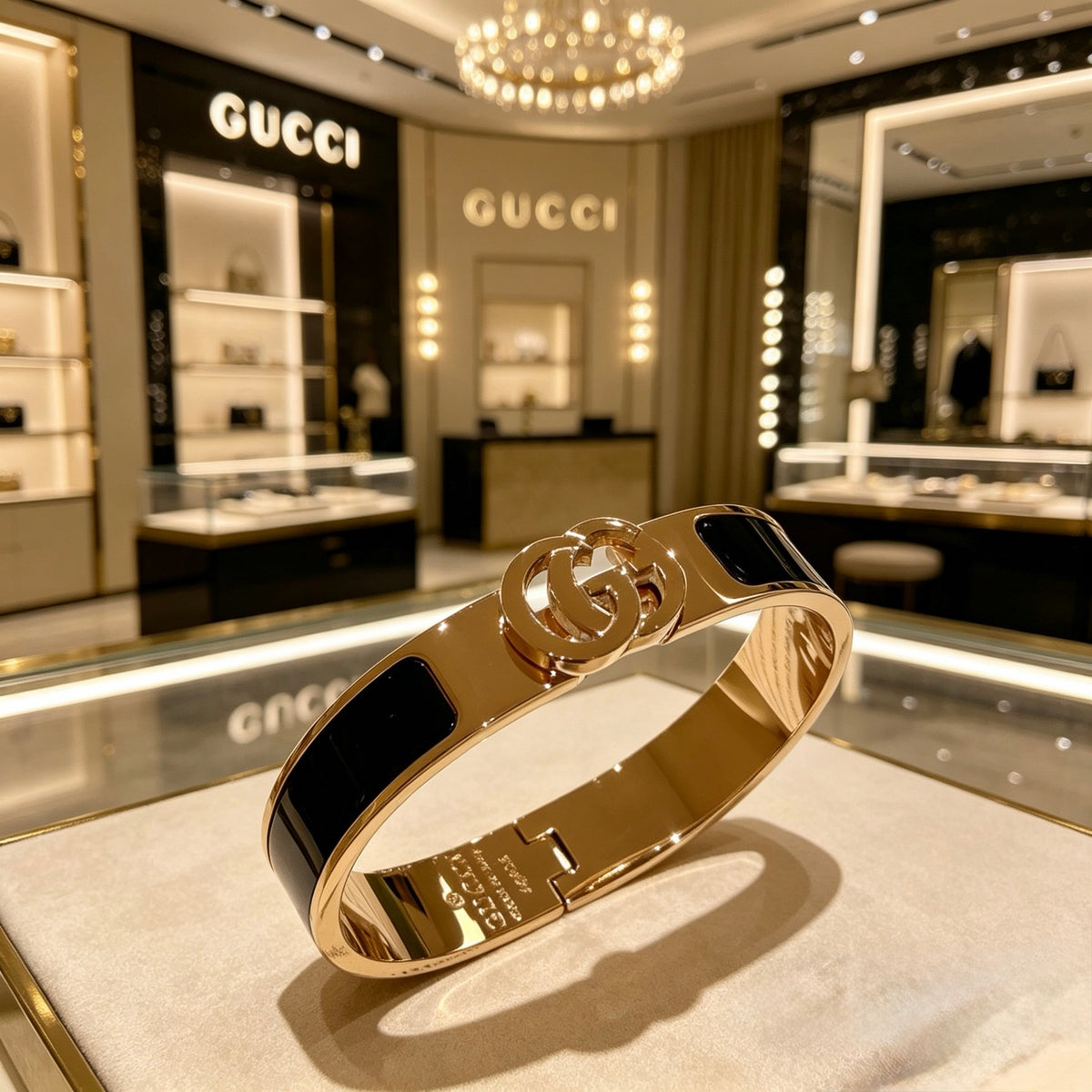 Double-G Emblem Bangle in Gold-Tone – Design 011 main product view