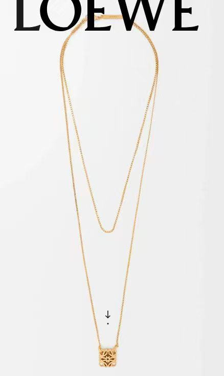 Floral Motif Pendant Necklace in Polished Metal-Tone – Design 02 main product view