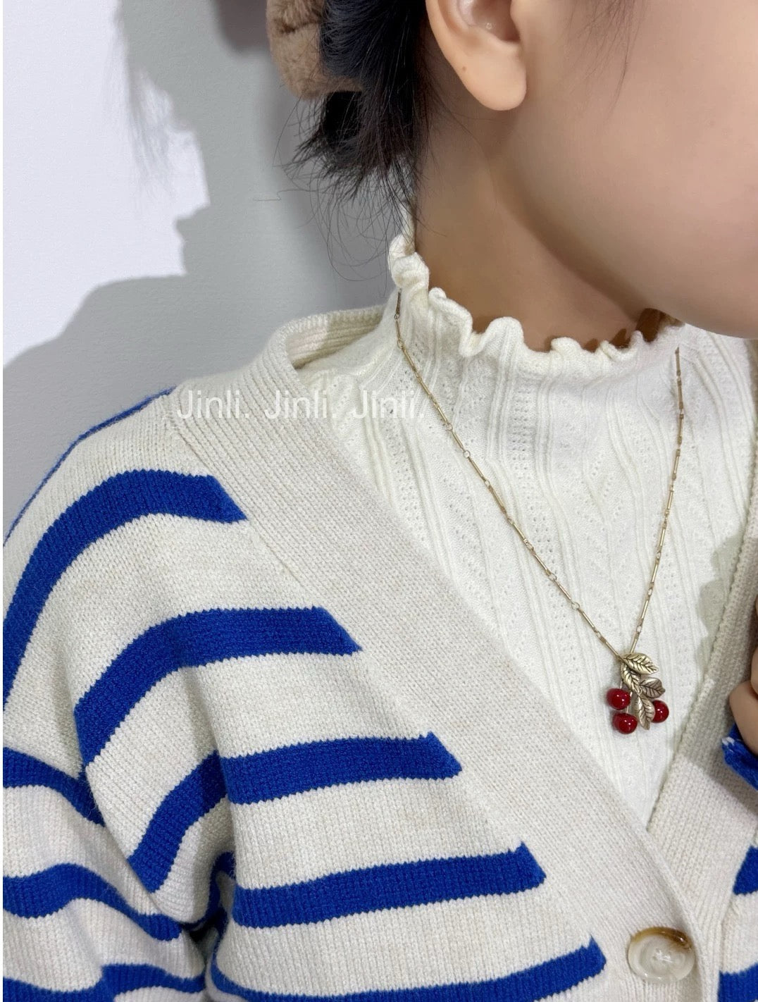 Geometric Emblem Pendant Necklace in Gold-Tone – Design 003 main product view