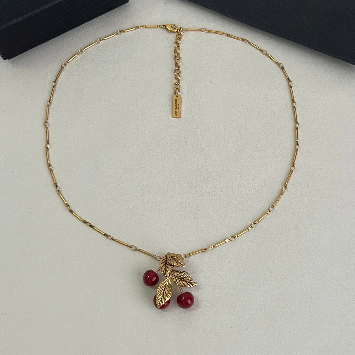 Geometric Emblem Pendant Necklace in Gold-Tone – Design 003 front product view