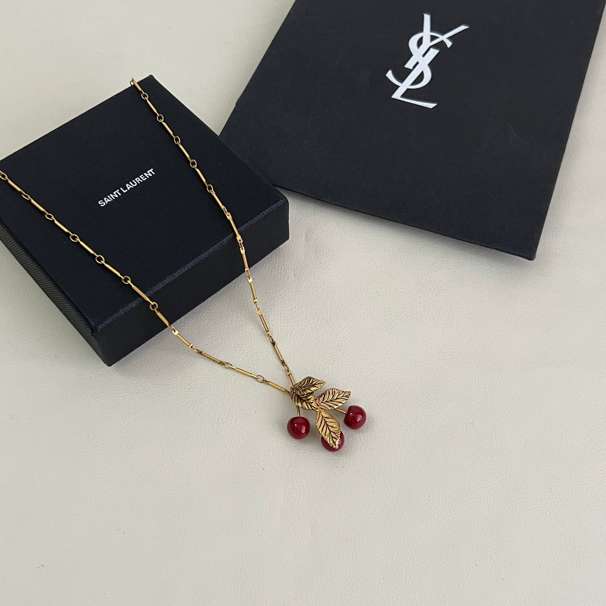 Geometric Emblem Pendant Necklace in Gold-Tone – Design 003 side detail