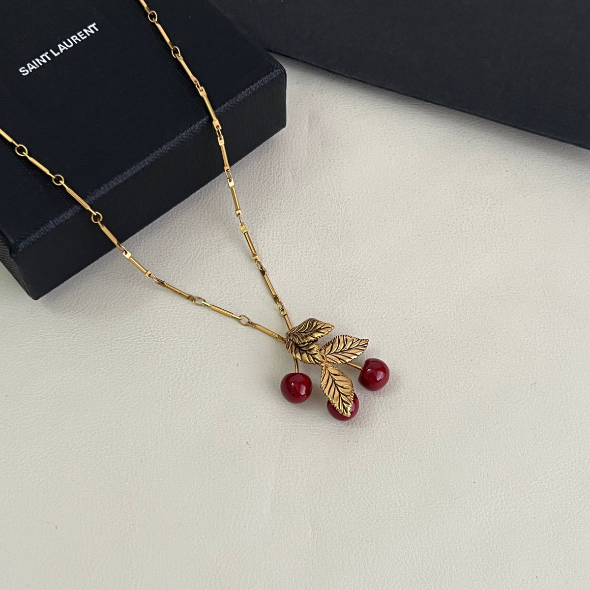 Geometric Emblem Pendant Necklace in Gold-Tone – Design 003 detail view