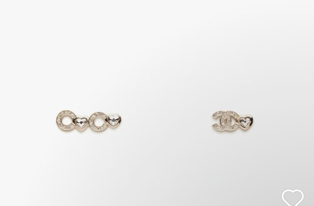 Signature Emblem Stud Earrings in Polished Metal-Tone – Design 107 main product view