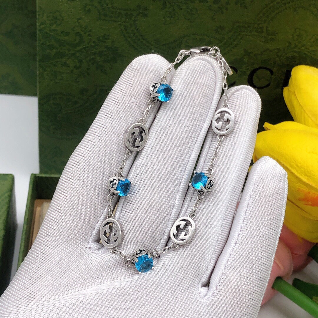 Geometric Emblem Bracelet in Polished Metal-Tone – Design 072 main product view