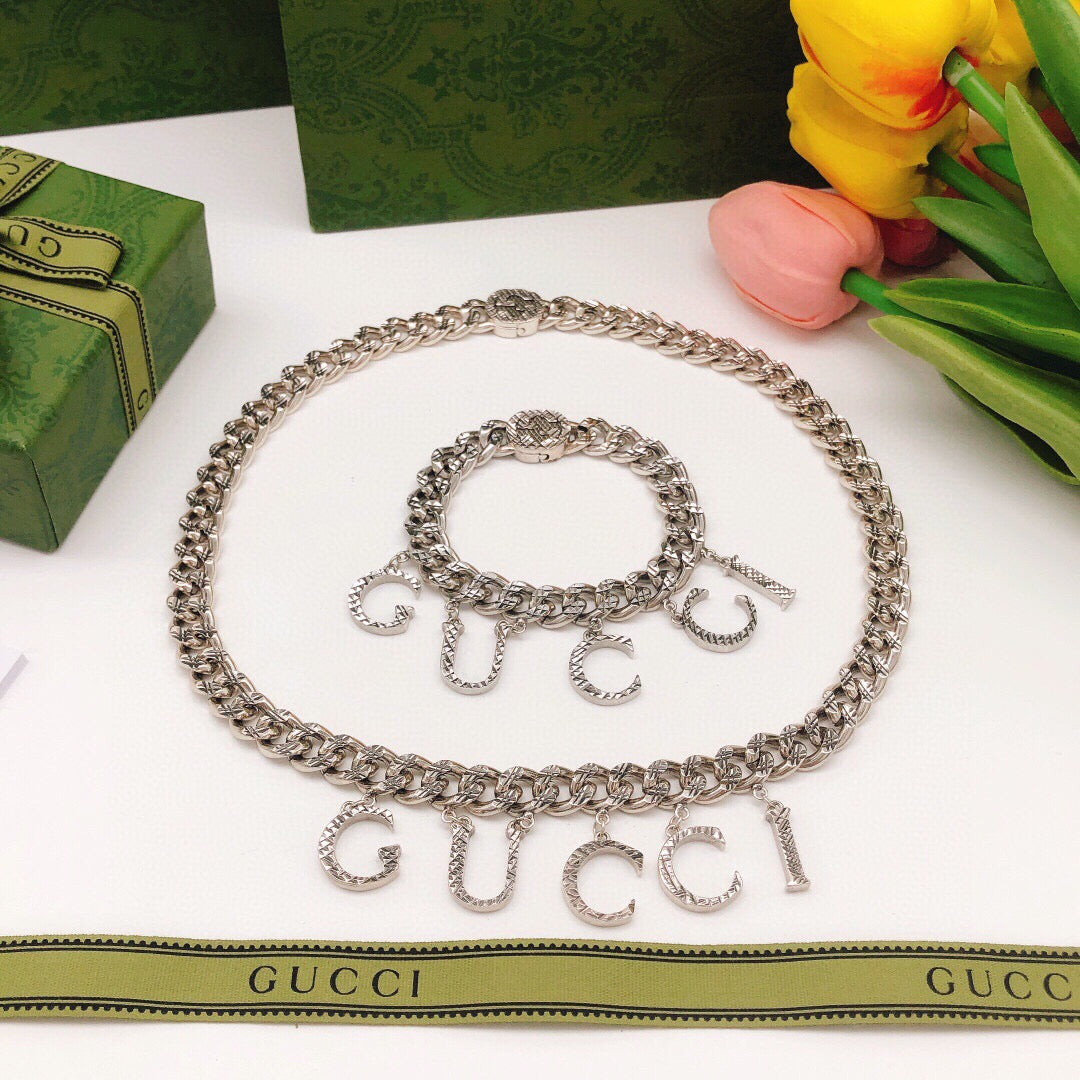Geometric Emblem Bracelet in Silver-Tone – Design 004 main product view
