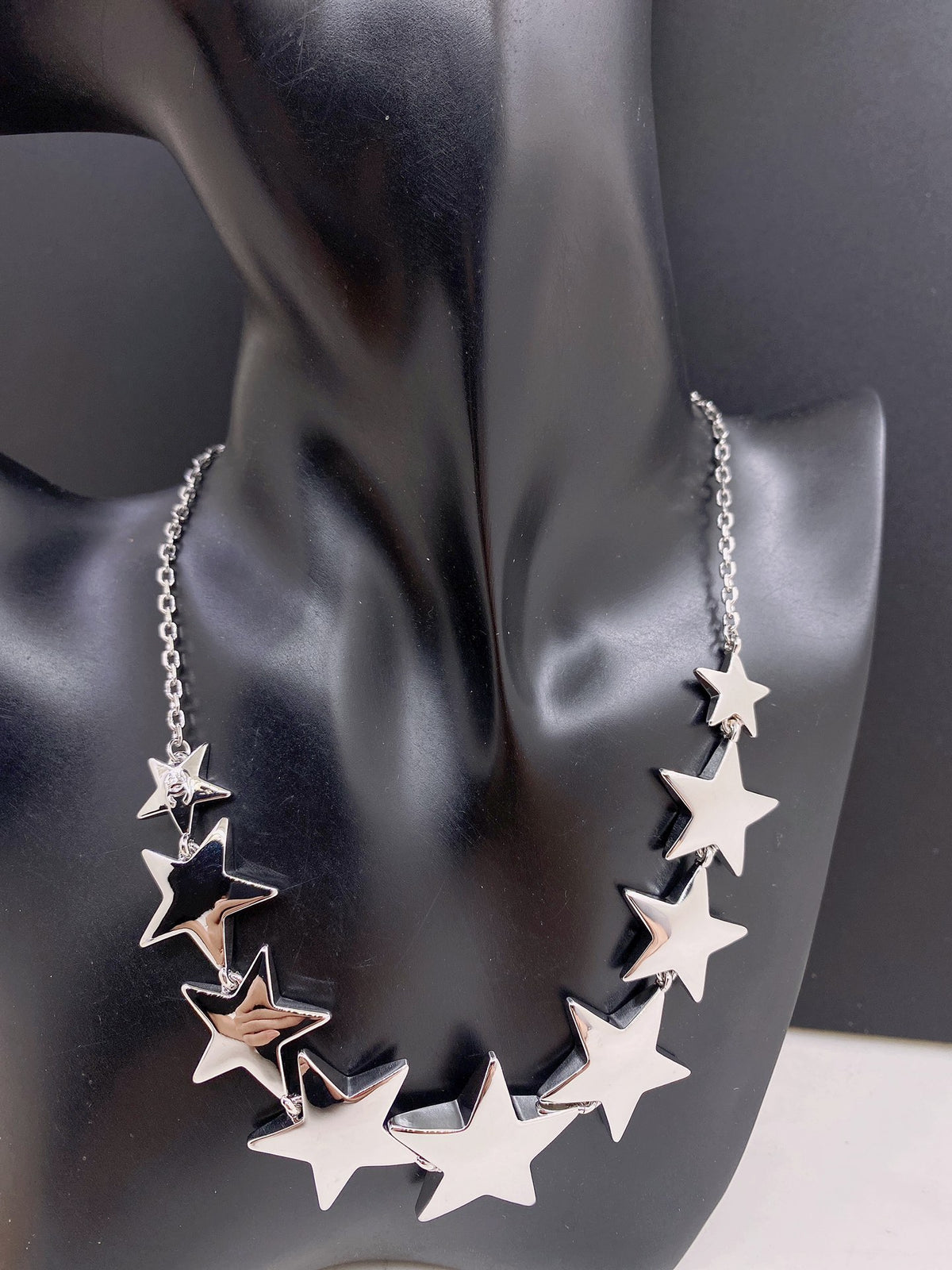 Signature Emblem Pendant Necklace in Gold-Tone – White Detail – Design 006 front product view