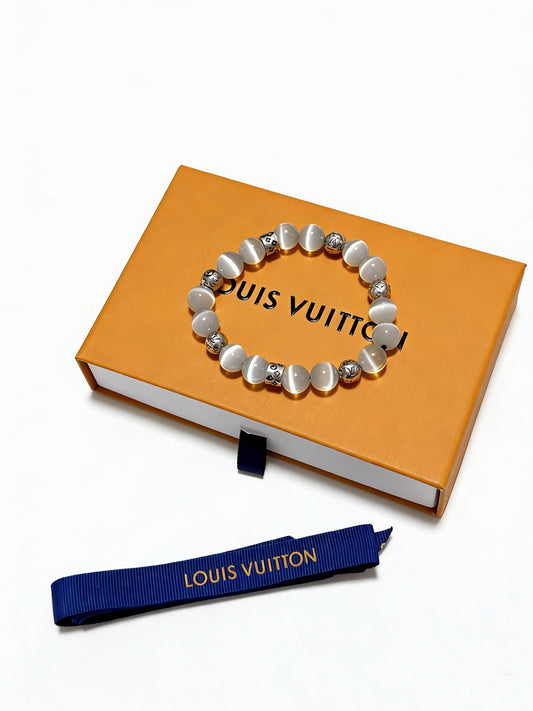 Geometric Emblem Bracelet in Silver-Tone – Design 029 main product view