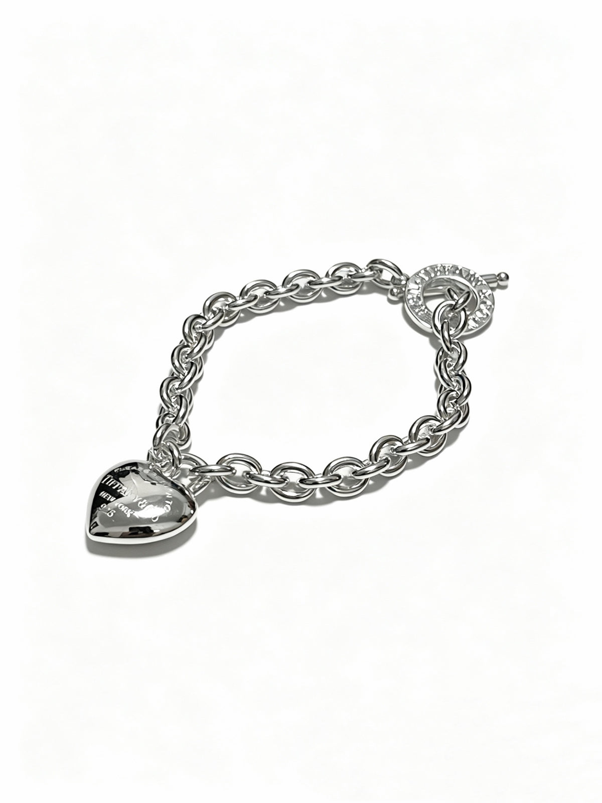 Signature Motif Bracelet in Silver-Tone – Vintage Detail – Design 82 front product view