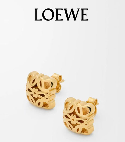 Elephant Motif Stud Earrings in Polished Metal-Tone – Design 04 main product view