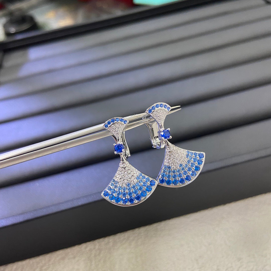 Round Statement Earrings in Gold-Tone front product view