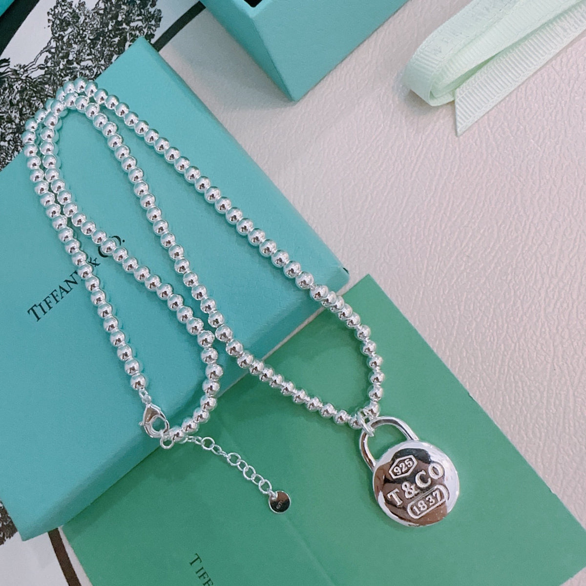 Signature Motif Jewelry Accessory in Silver-Tone – Vintage Detail – Design 05 front product view