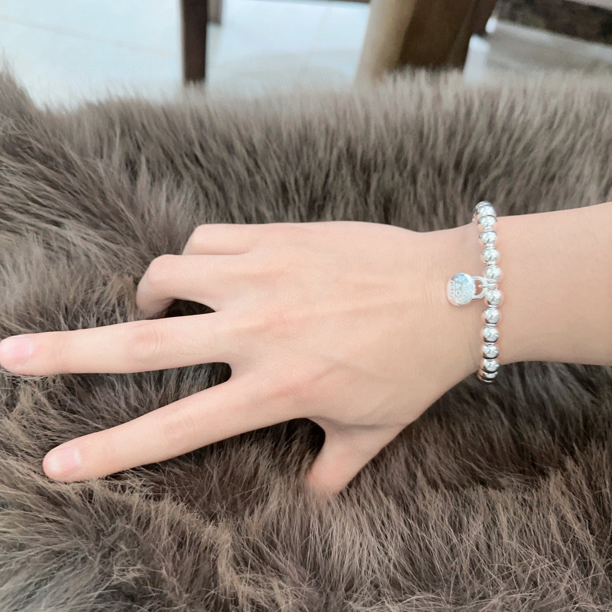 Signature Motif Bracelet in Silver-Tone – Vintage Detail – Design 89 main product view