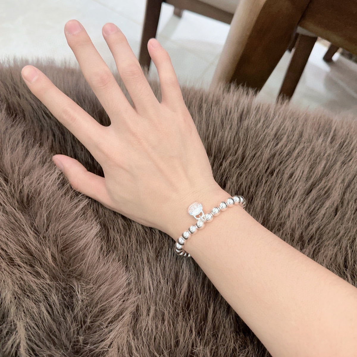 Signature Motif Bracelet in Silver-Tone – Vintage Detail – Design 89 detail view