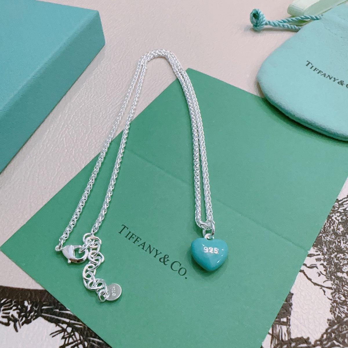Signature Motif Pendant Necklace in Silver-Tone – Vintage Detail – Design 48 styled product view