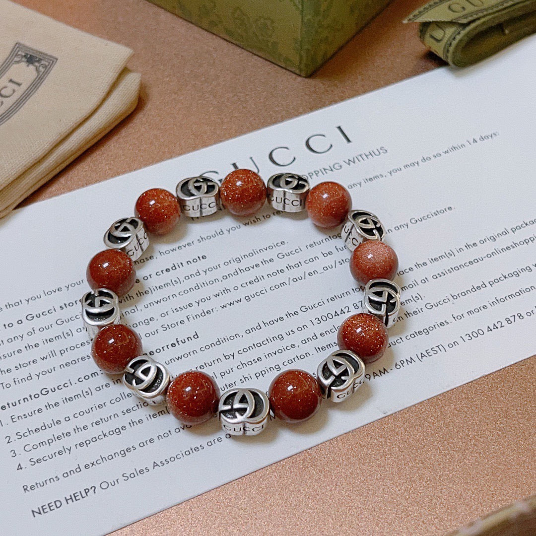 Double-G Emblem Bracelet in Polished Metal-Tone – Design 029 main product view