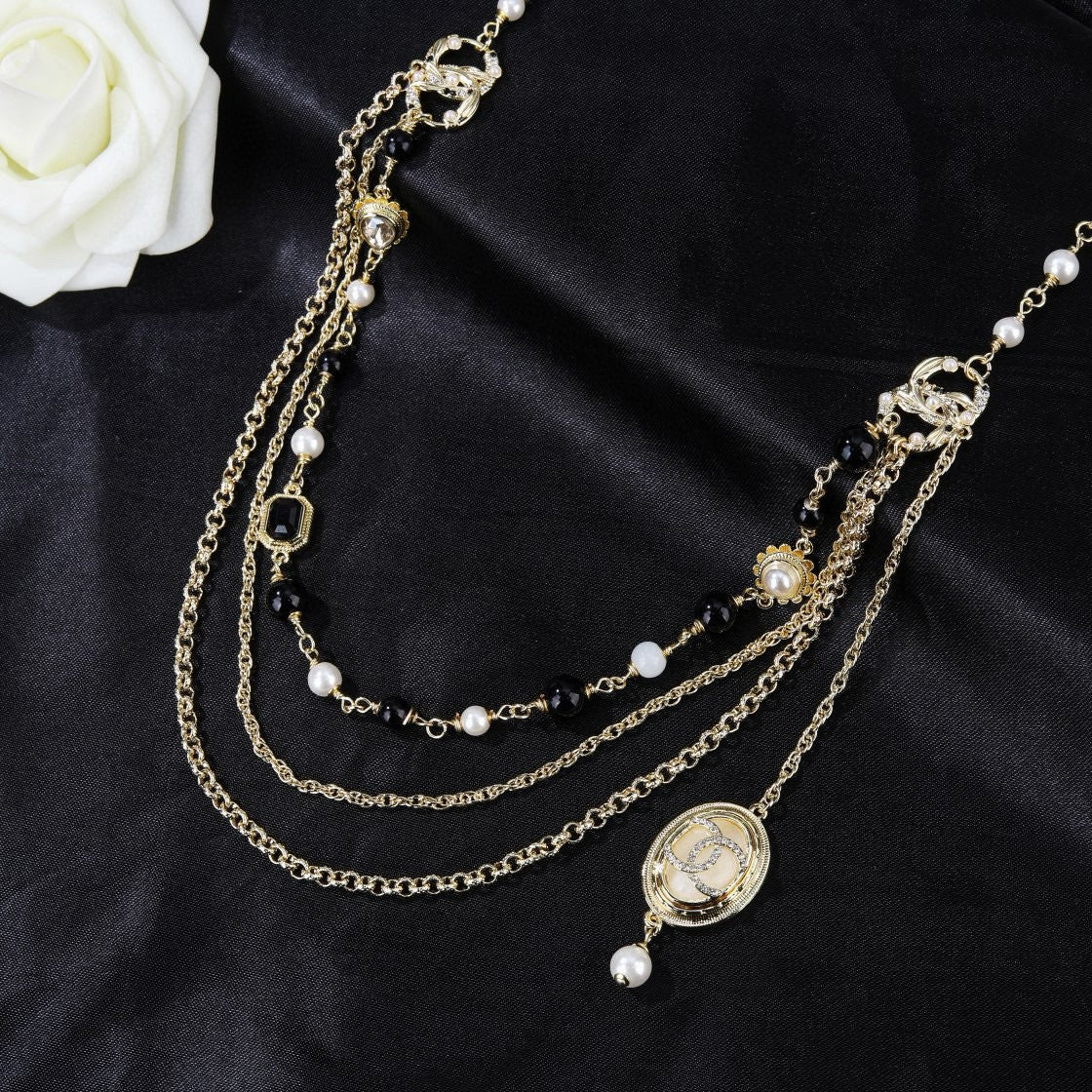 Signature Emblem Jewelry Accessory in Polished Metal-Tone – Design 078 styled product view