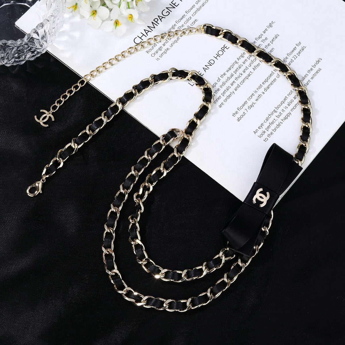 Signature Emblem Jewelry Accessory in Polished Metal-Tone – Design 072 front product view