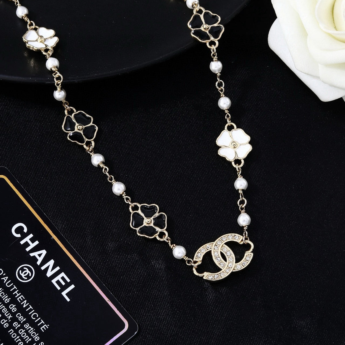 Signature Emblem Jewelry Accessory in Polished Metal-Tone – Design 071 detail view