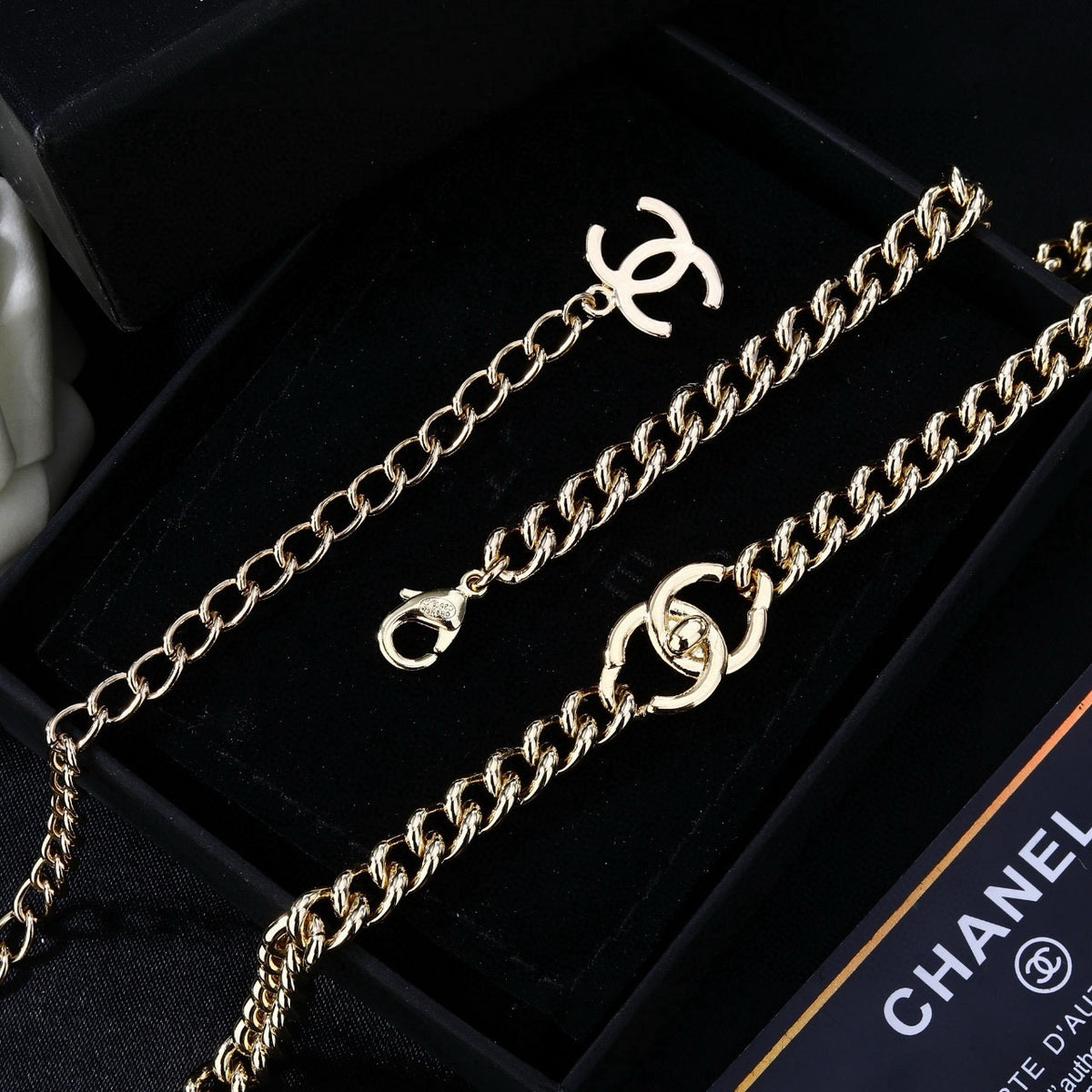 Signature Emblem Jewelry Accessory in Polished Metal-Tone – Design 075 main product view
