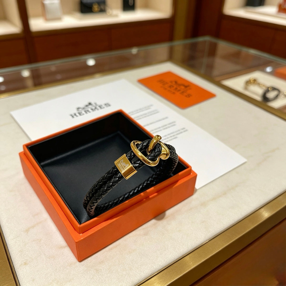 Horse Bangle in Gold-Tone – Design 040 styled product view