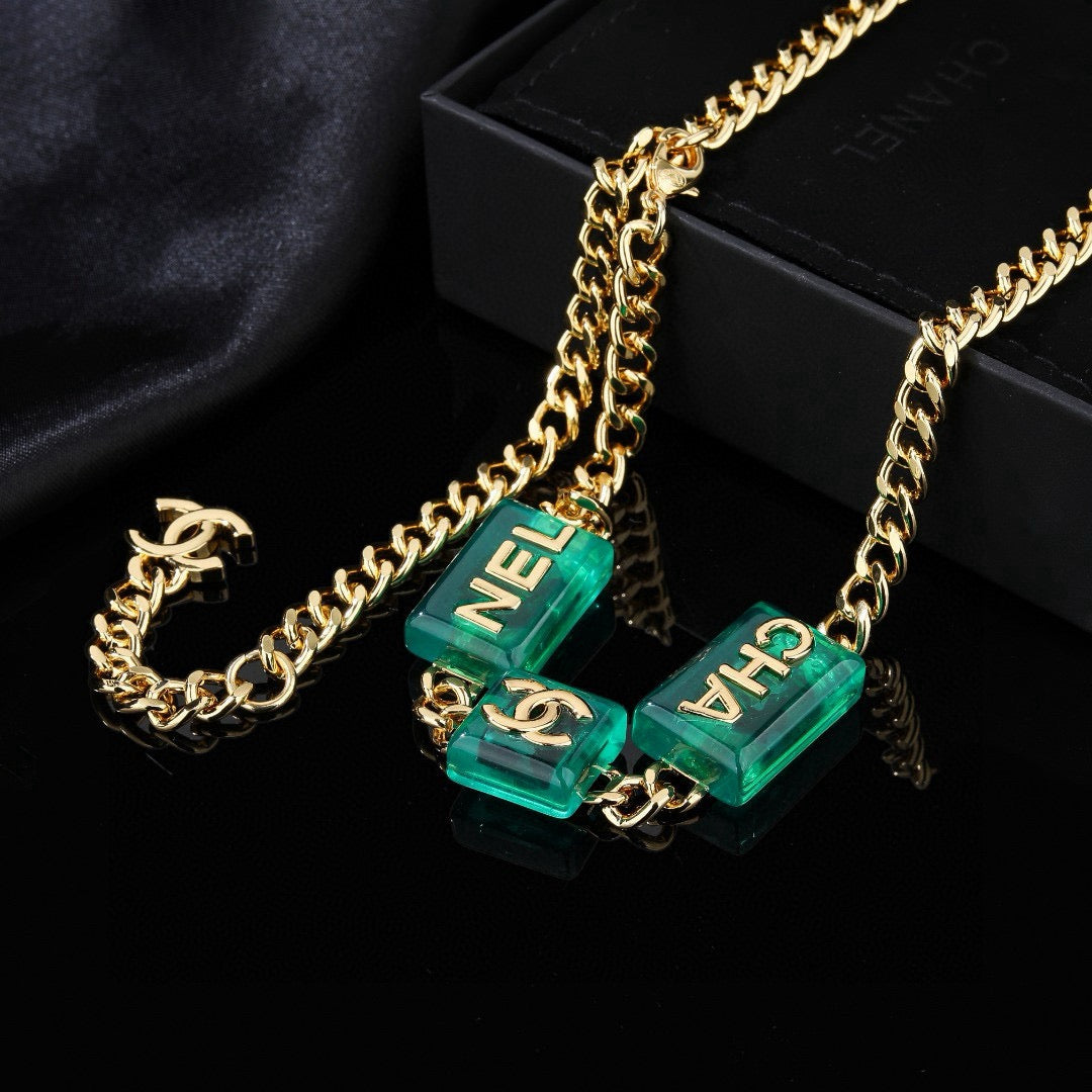 Signature Emblem Jewelry Accessory in Gold-Tone – Design 036 side detail