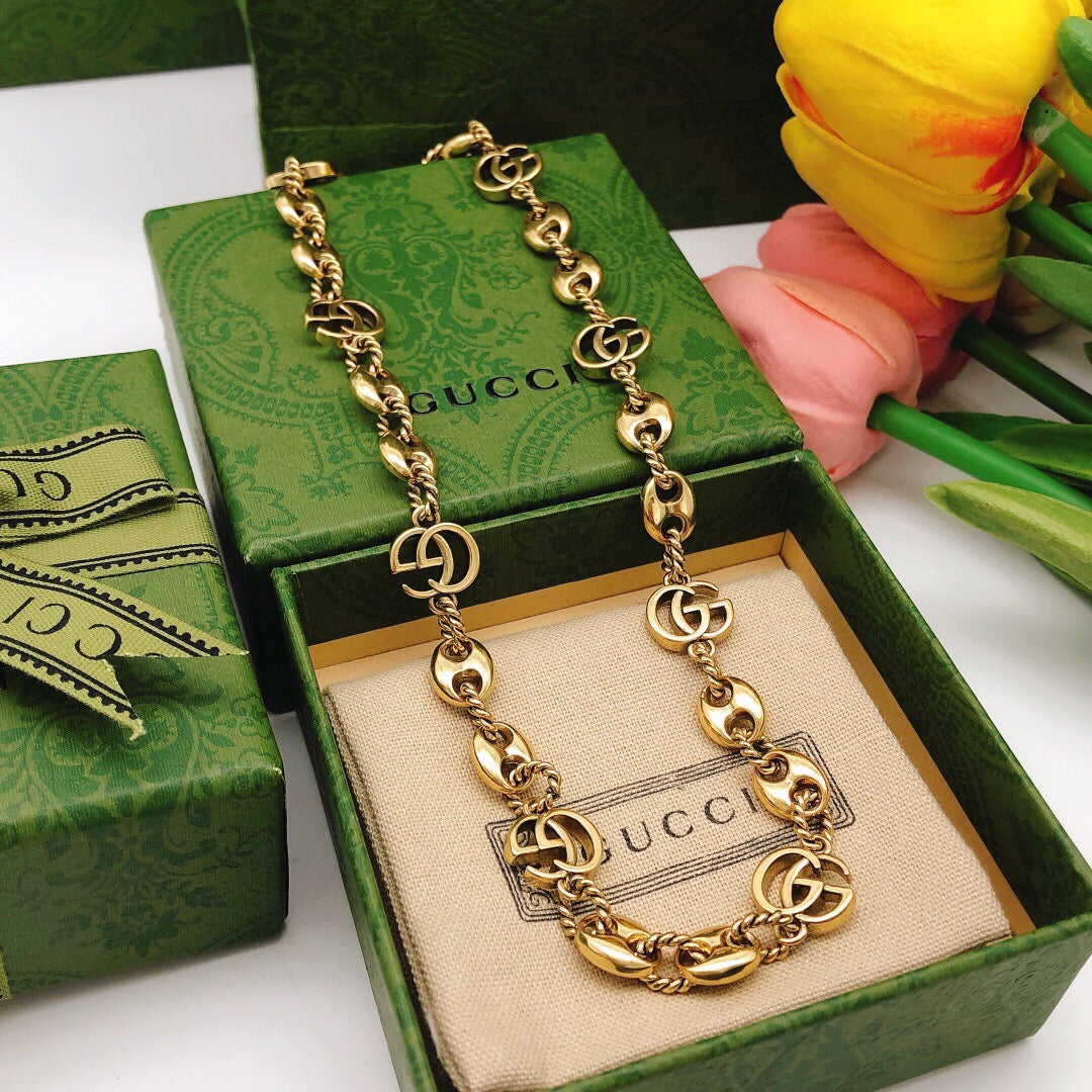 Geometric Emblem Pendant Necklace in Polished Metal-Tone – Design 020 detail view