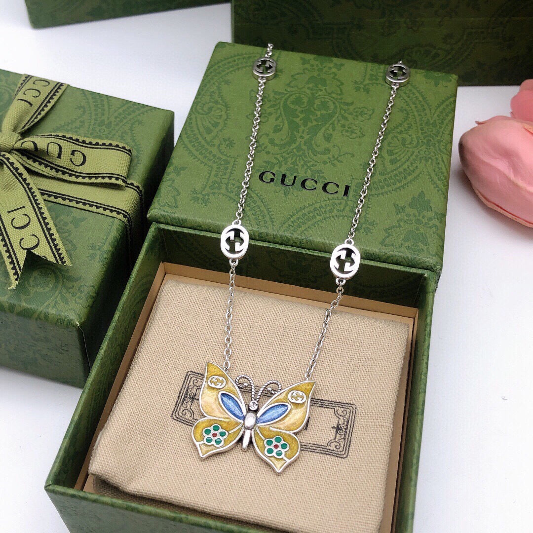 Geometric Emblem Pendant Necklace in Polished Metal-Tone – Design 018 front product view