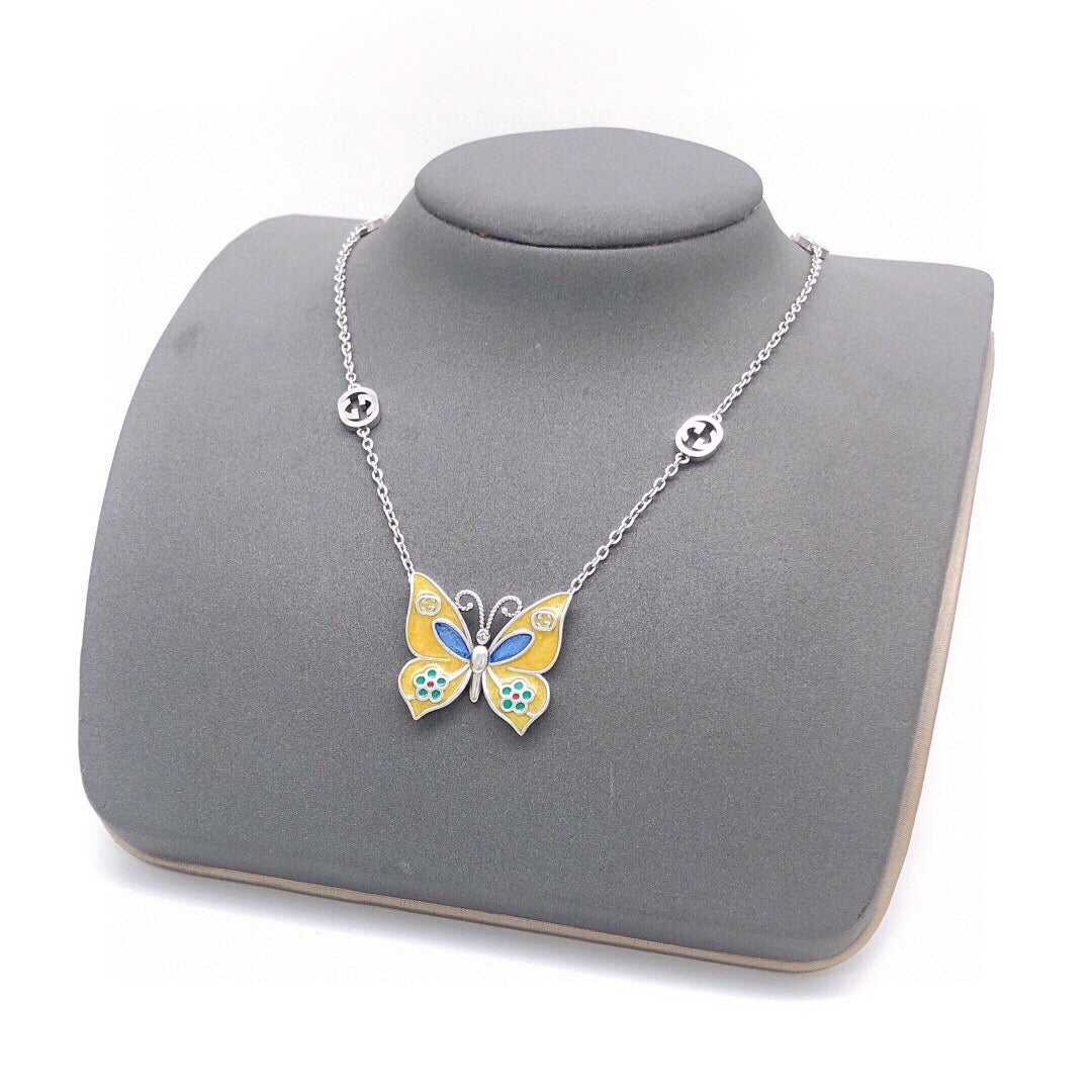 Geometric Emblem Pendant Necklace in Polished Metal-Tone – Design 018 main product view