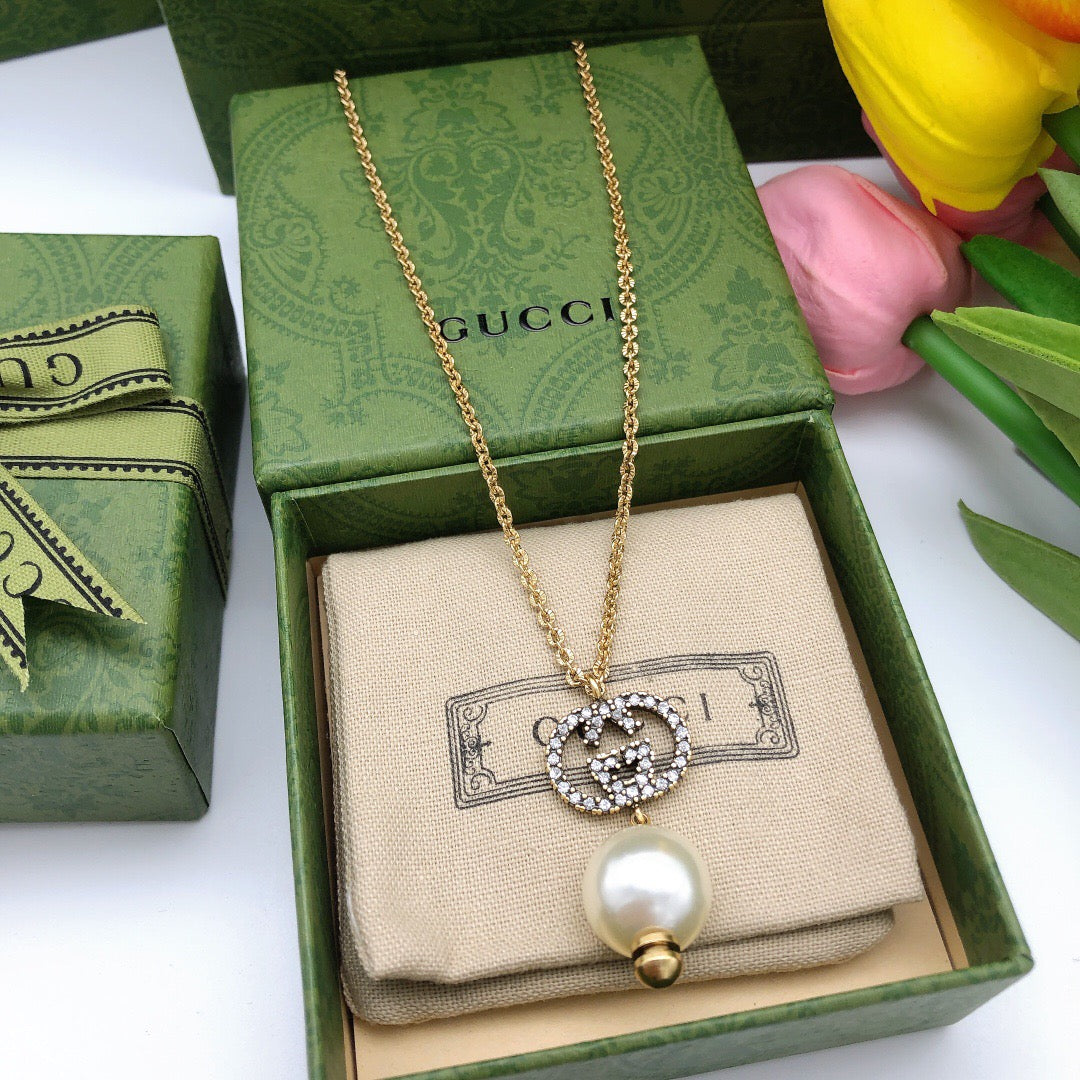Geometric Emblem Pendant Necklace in Polished Metal-Tone – Vintage Detail – Design 004 main product view