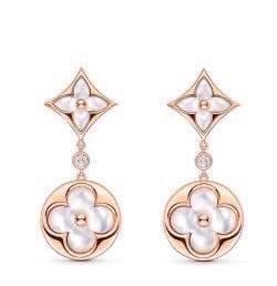 Clover Stud Earrings in Rose-Gold-Tone – Rose Gold Detail – Design 007 main product view