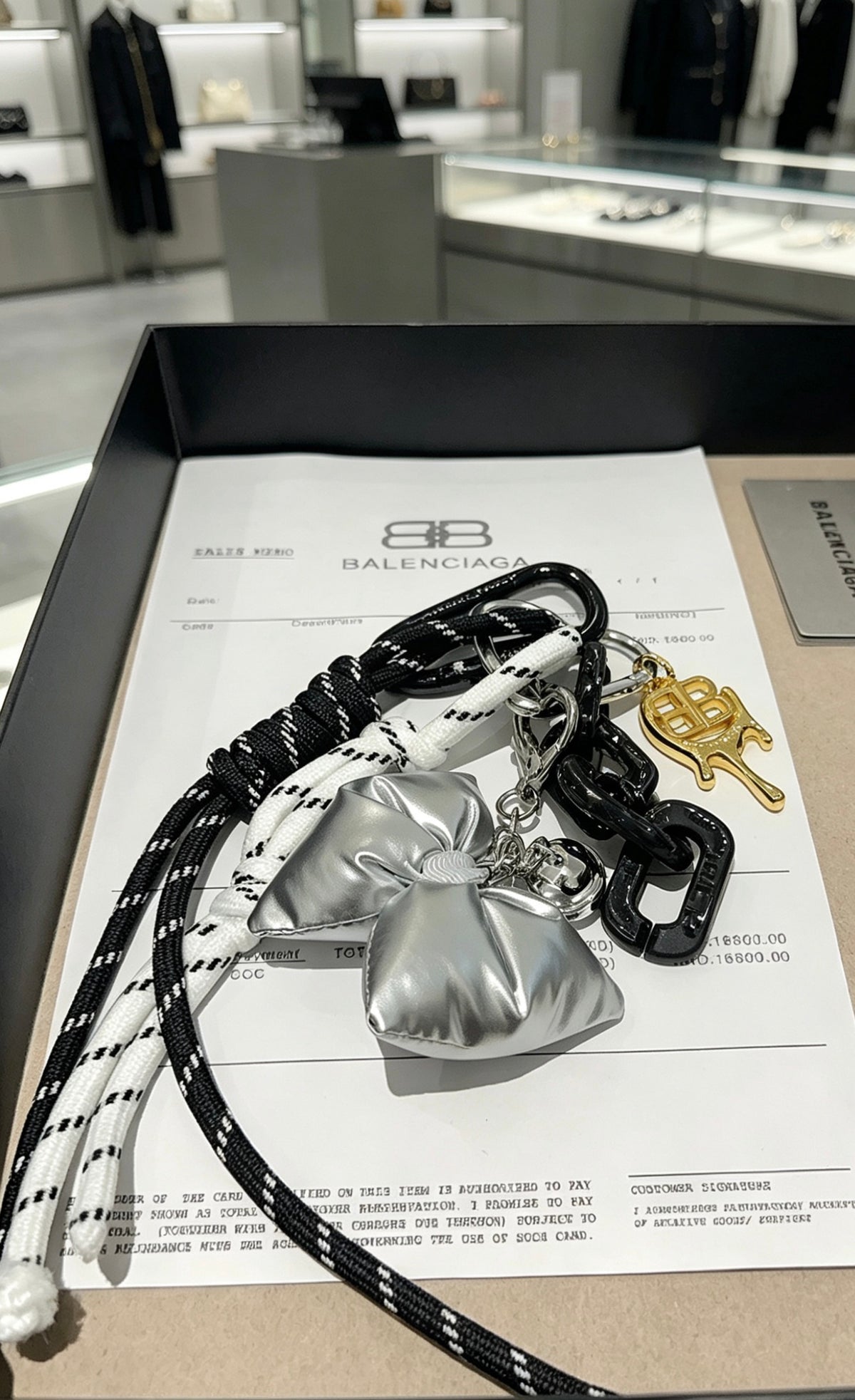 Key Jewelry Accessory in Polished Metal-Tone – Design 041 styled product view