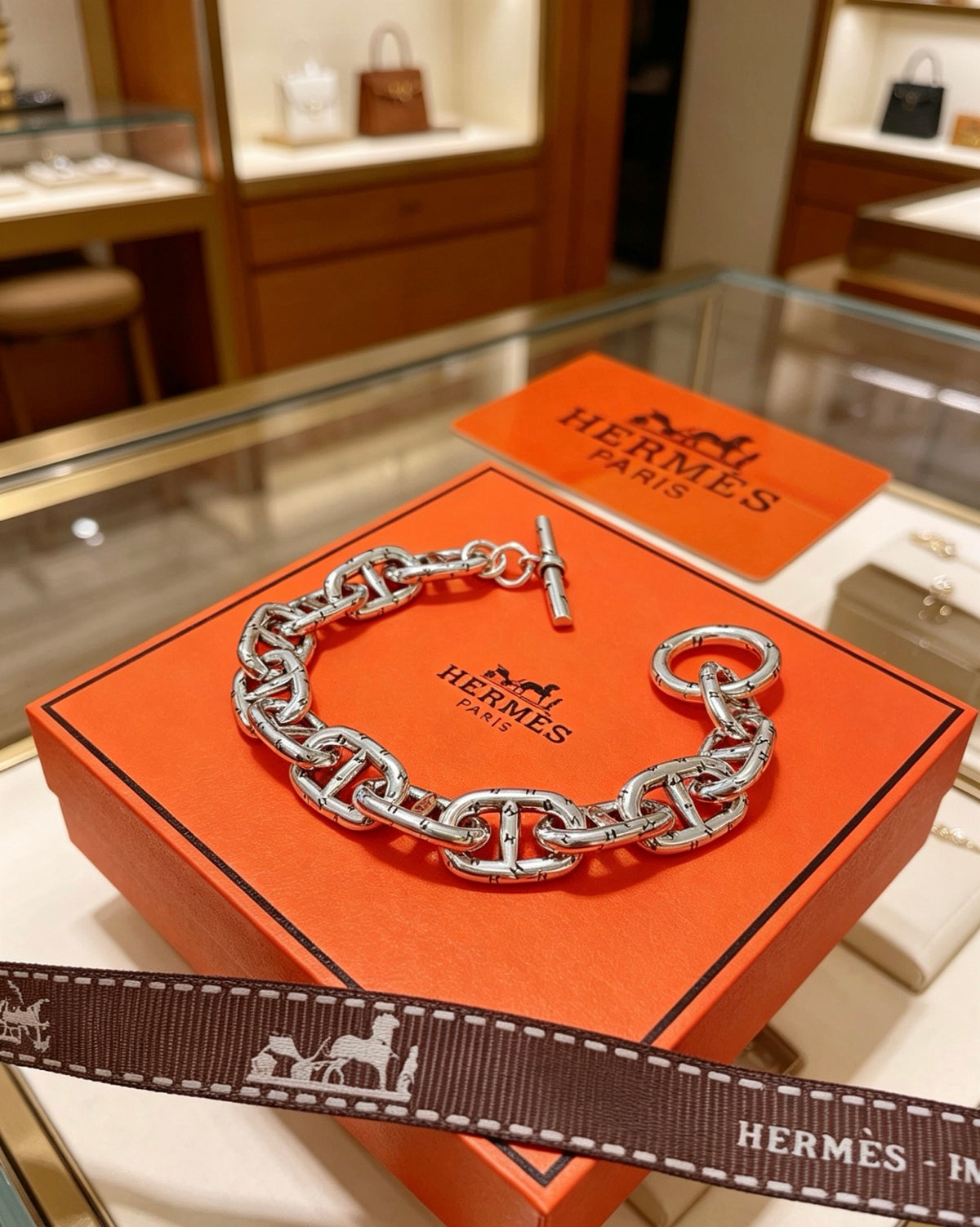 Horse Bracelet in Silver-Tone – Design 002 front product view