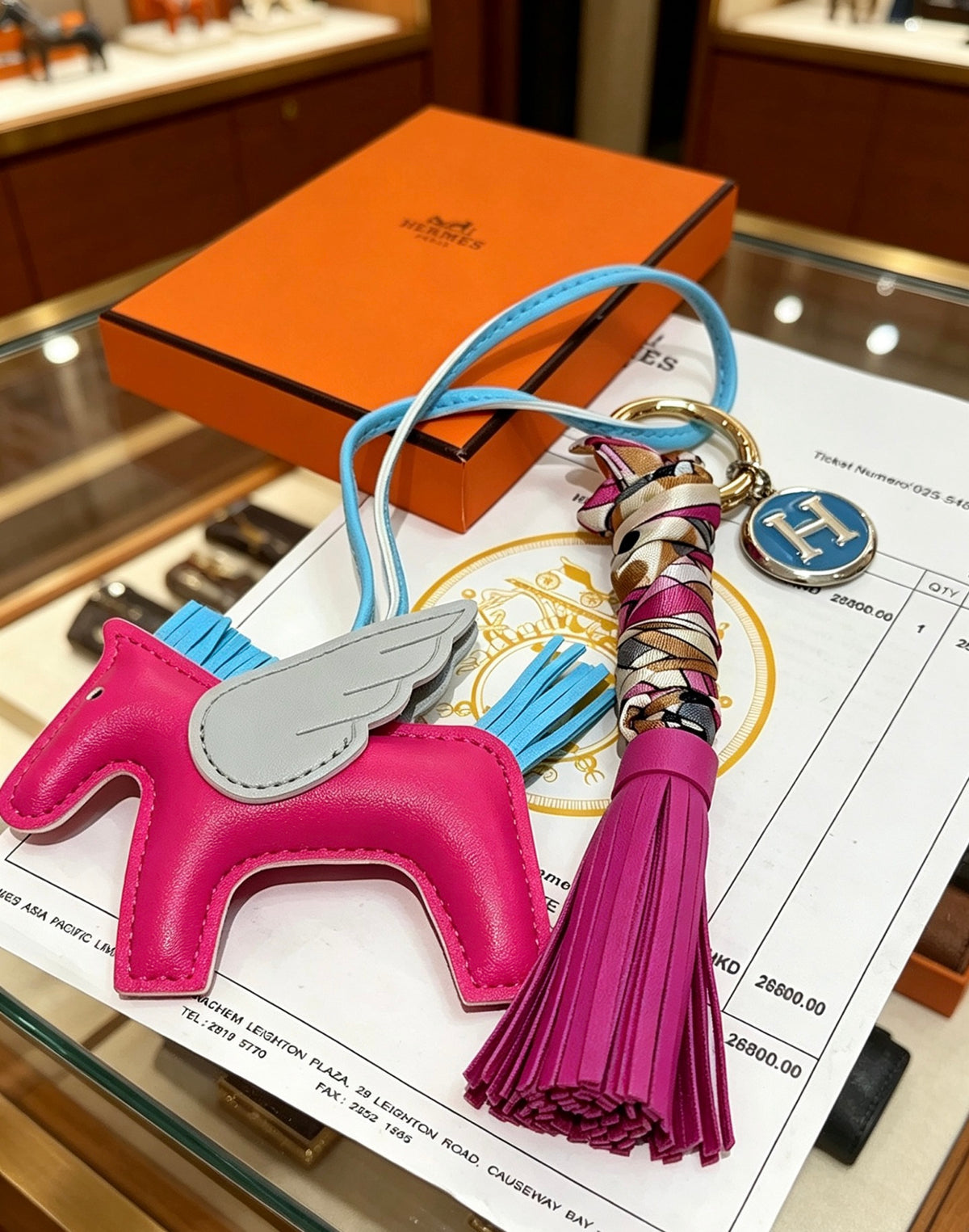 Horse Keychain in Silver-Tone – Design 070 detail view