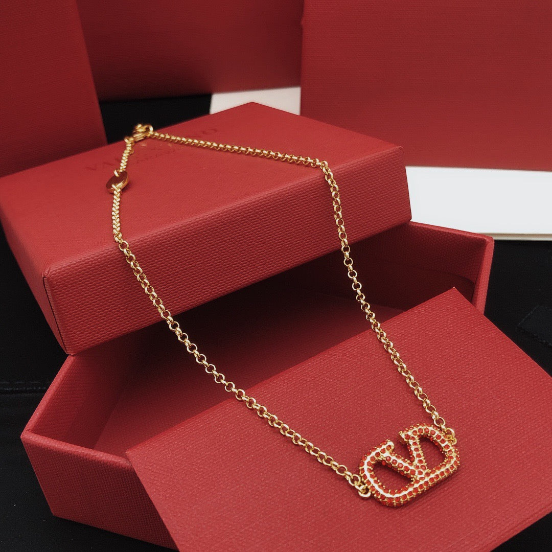 Signature Emblem Jewelry Accessory – Red – Design 03 main product view