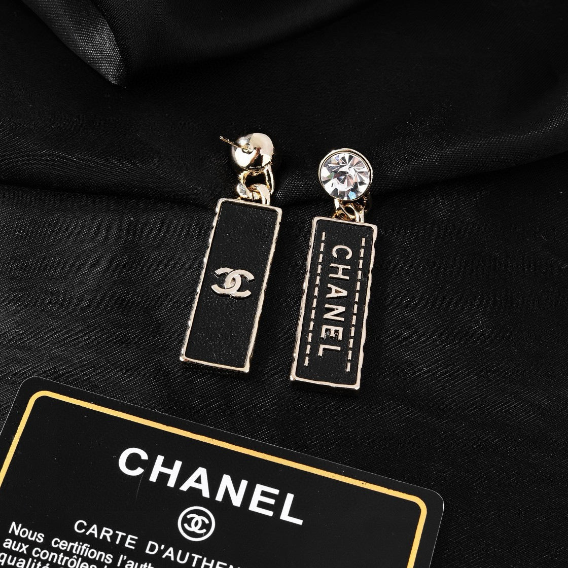 Signature Emblem Statement Earrings in Gold-Tone – Design 006 main product view