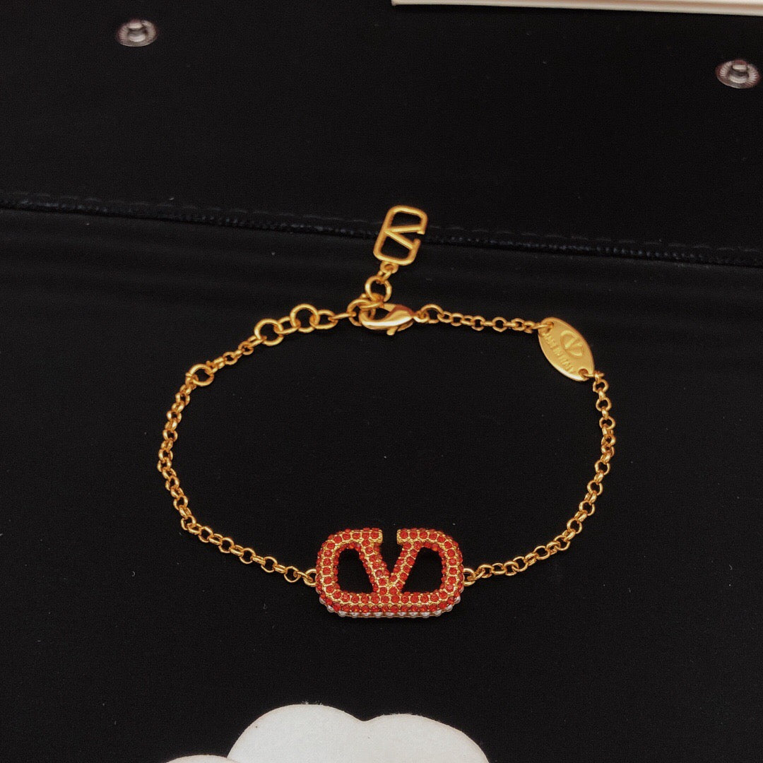 Signature Emblem Jewelry Accessory – Red – Design 02 main product view