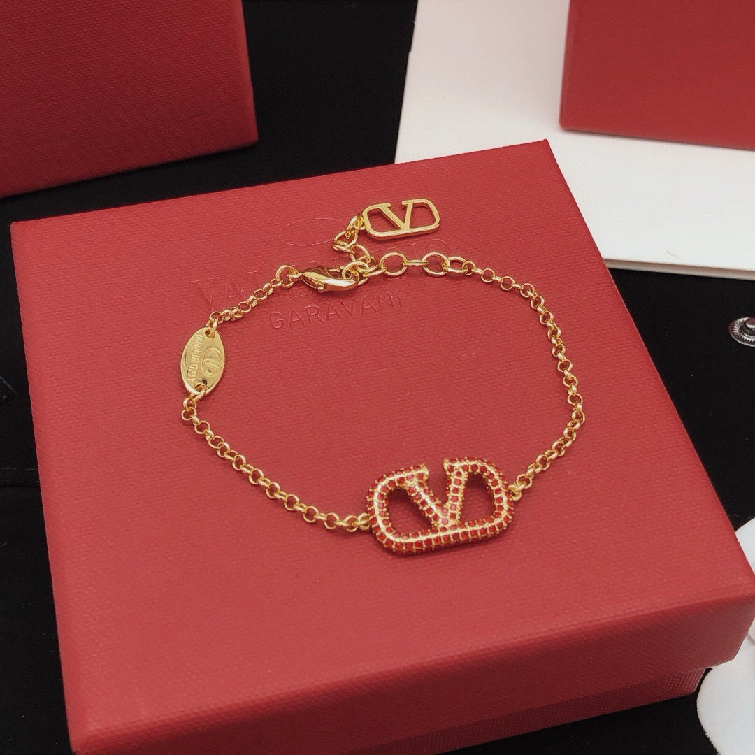 Signature Emblem Jewelry Accessory – Red – Design 04 detail view