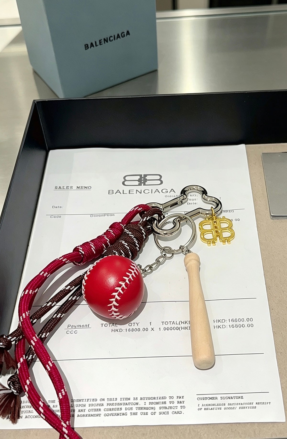 Key Jewelry Accessory in Polished Metal-Tone – Design 029 front product view