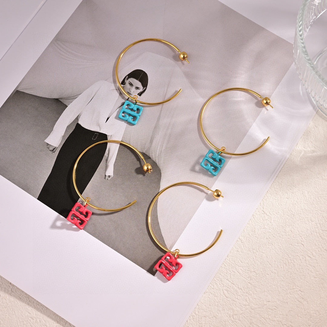 Infinity Statement Earrings detail view