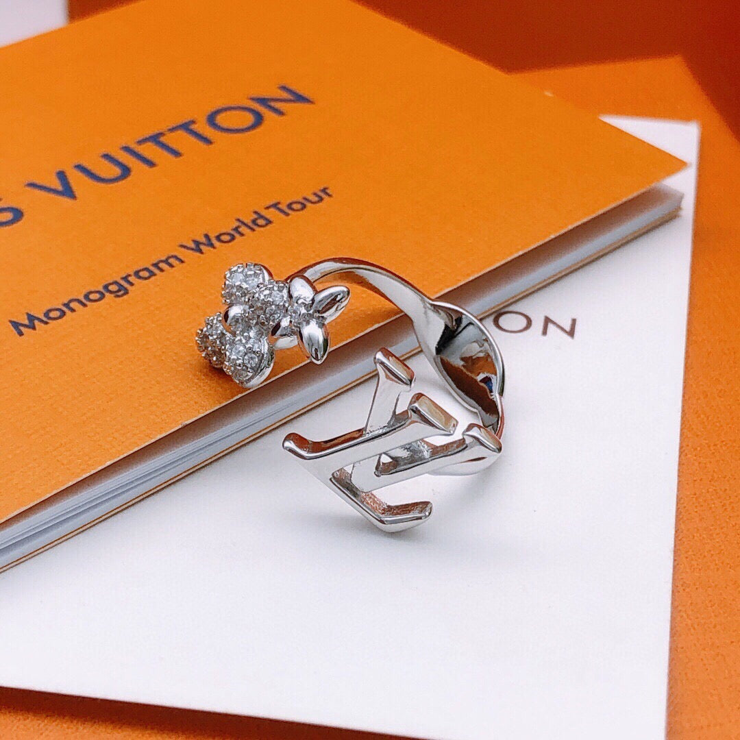Geometric Emblem Statement Ring in Gold-Tone – Design 002 front product view