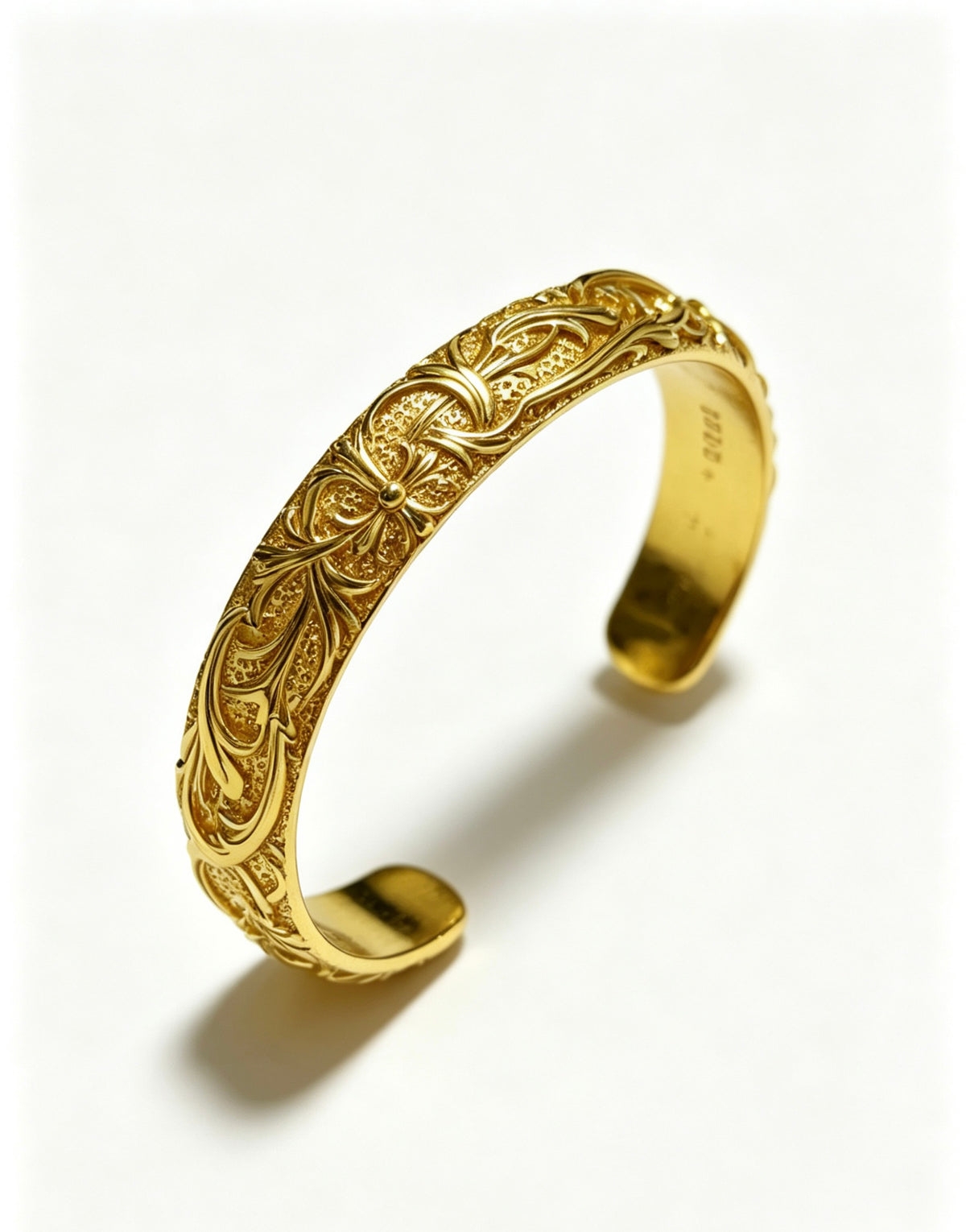Cross Statement Bracelet in Metal-Tone – Design 03 close-up detail