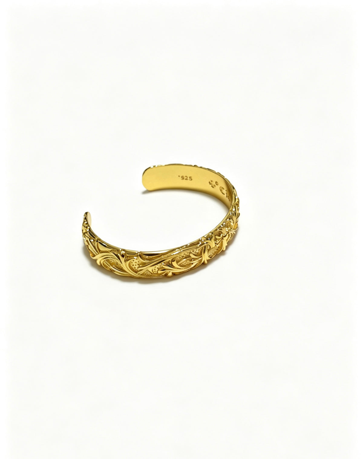 Cross Statement Bracelet in Metal-Tone – Design 03 side detail
