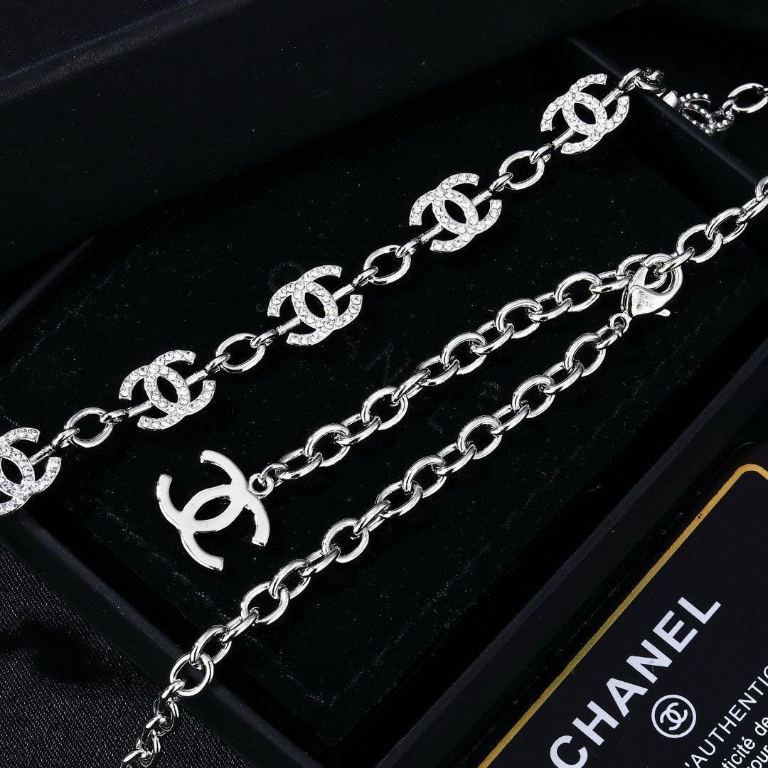 Signature Emblem Jewelry Accessory in Polished Metal-Tone – Design 019 styled product view