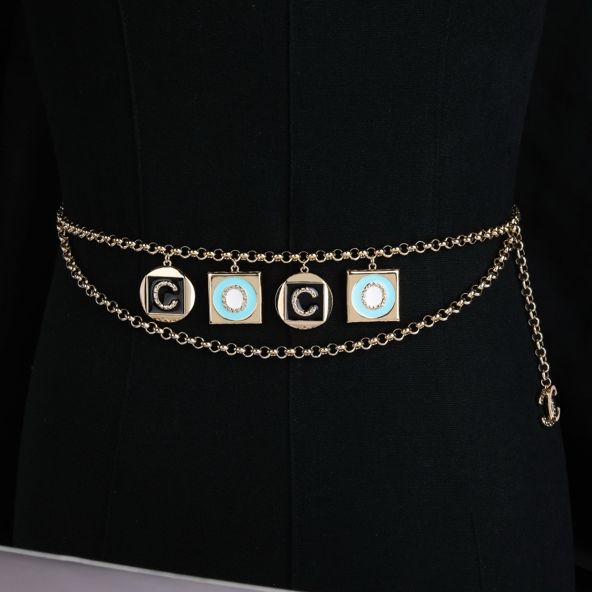 Signature Emblem Jewelry Accessory in Polished Metal-Tone – Design 018 main product view